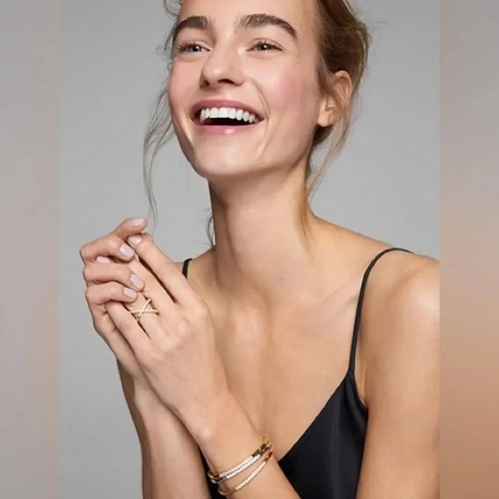 Michael Kors Oversized Ring Trim In Sterling Silver, Brand New with tags NWT